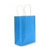 Bolsa de Papel con Asa (16x22x8cm) - Azul (130g)