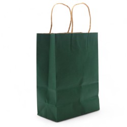 Bolsa Grande de Papel con Asa (26x32x12cm) - Verde (130g)