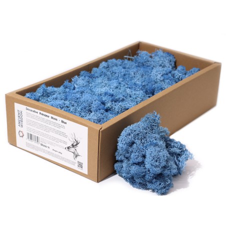 1x Musgo Decorativo - Azul - (aprox. 500g)