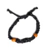 Pulsera de Macrame para Piedras Preciosas 20-28cm - Negro