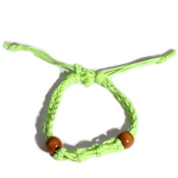 Pulsera de Macrame para Piedras Preciosas 20-28cm - Verde