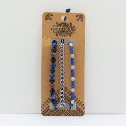 Set de Pulseras para Hombre - Med Set Blues