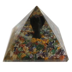 Pirâmide de Orgonite Lrg 70mm - Angelo