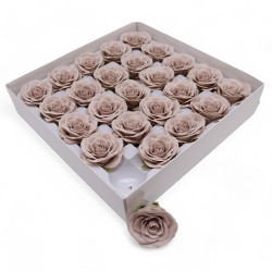 Flor de Jabón Artesanal - Grande Vintage Rose -  Beige