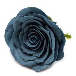 Flor de Jabón Artesanal - Grande Vintage Rose -  Ironhead Teal