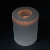 Castiçal cilíndrico de selenite - 10 cm