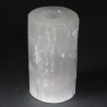 Castiçal cilíndrico de selenite - 15 cm