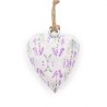 Corazon de madera decorativo Grande - Lavanda