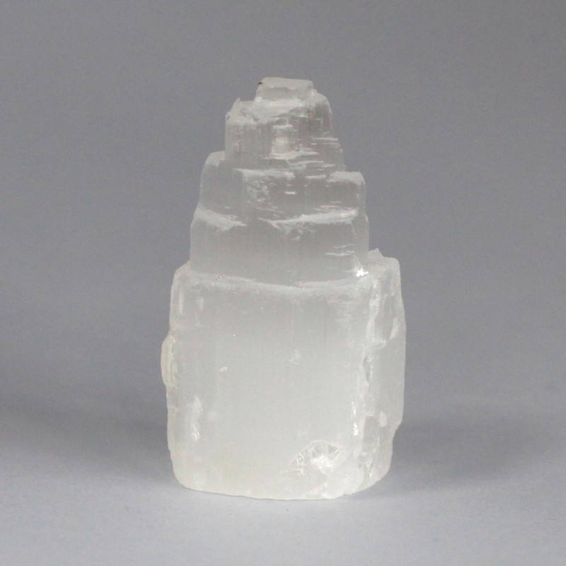 Torre de selenite natural - 5 cm