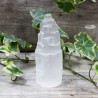 Torre de selenite natural - 10 cm