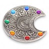 Porta-incienso Luna Siete Chakras 11.5cm