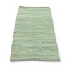 Alfombra India grande de algodón tejida a mano - 130x170cm - Verde