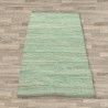 Alfombra India mediana de algodón tejida a mano - 90x150cm - Verde