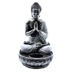 Buddha Porta Vela- Blanco - Med