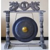 Gong de Meditación Mediano con Soporte - 35cm - Negro