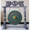 Gong de Meditación Mediano con Soporte - 35cm - Verde