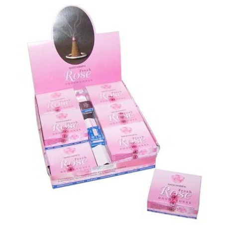 Cones de incenso Dhoop Rosa Fresca