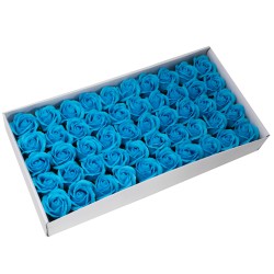 Flor média deco craft - azul