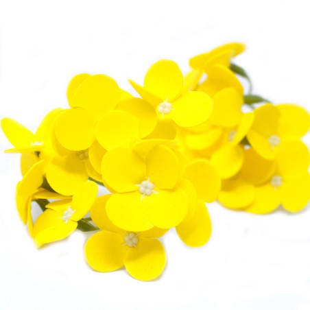 Flores de sabão feitas à mão - Jacinto - amarelo