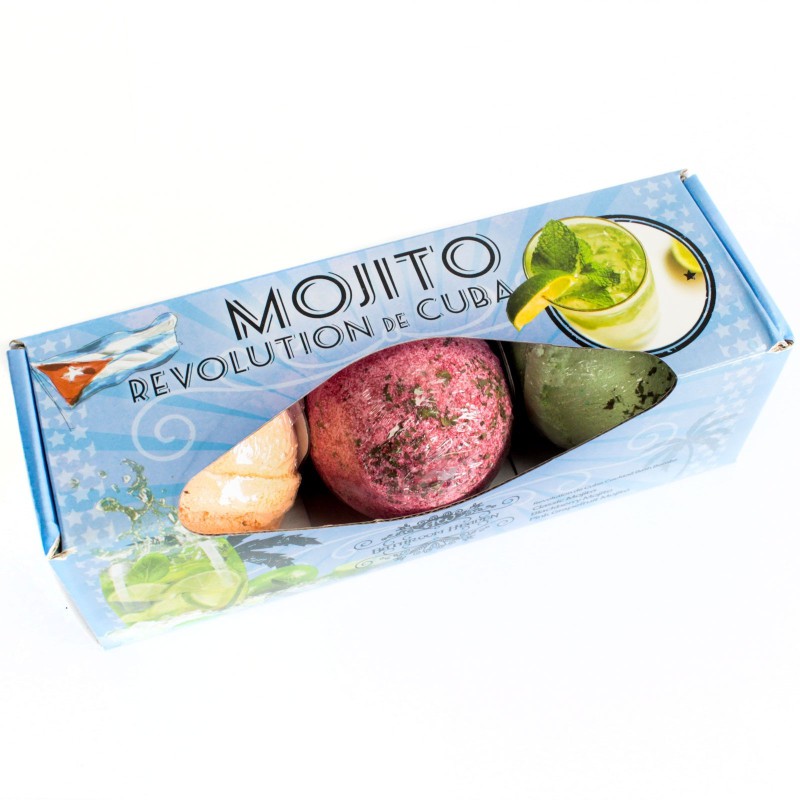 Conjunto de 3 bombas de banho de mojito