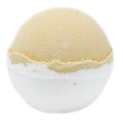 Bomba de Banho de Merengue de Limão - Branco e Amarelo