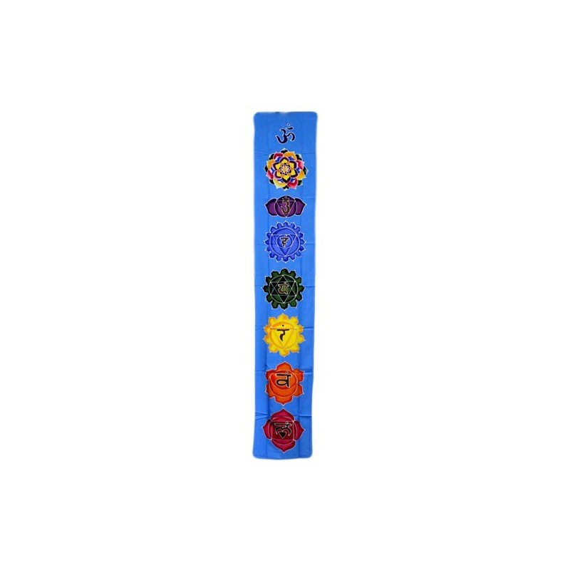 Faixa vertical Chakra - azul claro 183x35cm