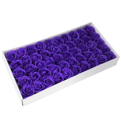 Flor média deco craft - violeta