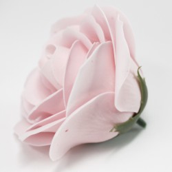 Flor grande deco craft - rosa bebé