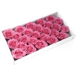 Flor Deco craft grande - cor-de-rosa