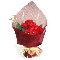 Bouquet de flores de sabão - vermelho