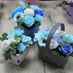 Cesto Bouquet Petite - Soothing Blues