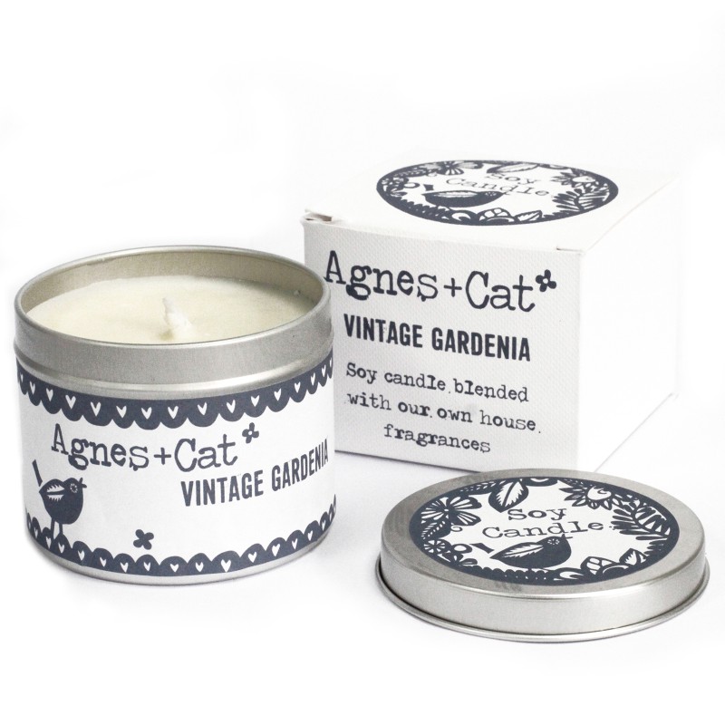 Velas em lata - Vintage Gardenia