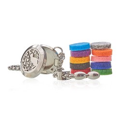 Pulseira de Aromaterapia - Gato e Flores - 20mm