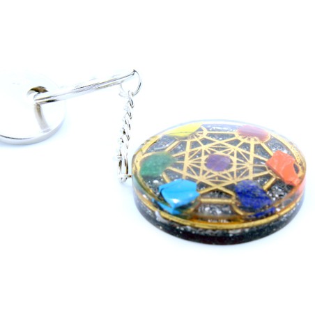 Porta-chaves Orgonite power - 7 Chakras