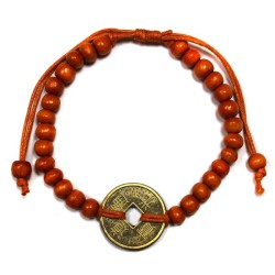 Pulseiras Feng-Shui de boa sorte - laranja