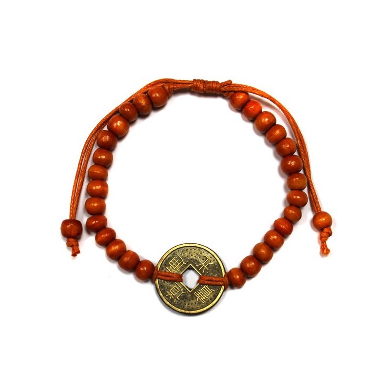 Pulseiras Feng-Shui de boa sorte - laranja