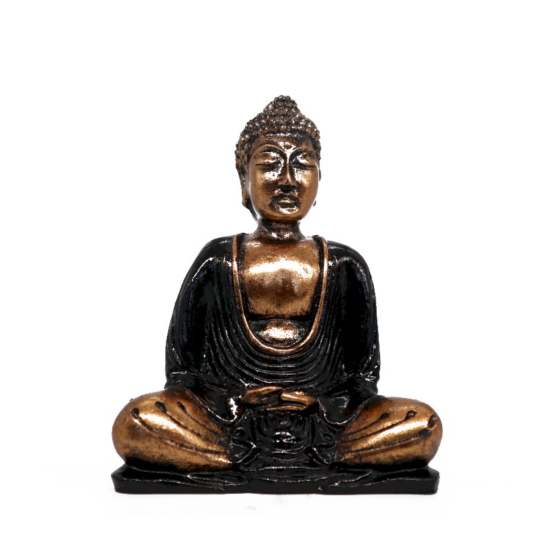 Buddha Negro y Oro- Med