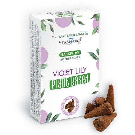 Cones de Incenso Herbal Reflux - Íris Violeta