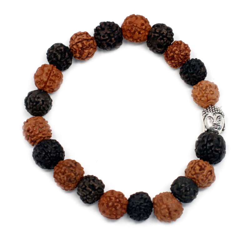 Pulseira Rudraksha Japa Mala Buda - Mix