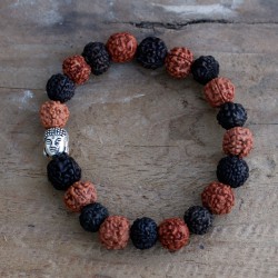 Pulseira Rudraksha Japa Mala Buda - Mix