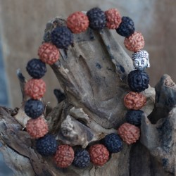 Pulseira Rudraksha Japa Mala Buda - Mix