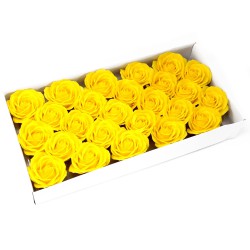 Flor Deco craft grande - amarela