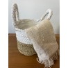 Conjunto de cestos de algas - Branco natural