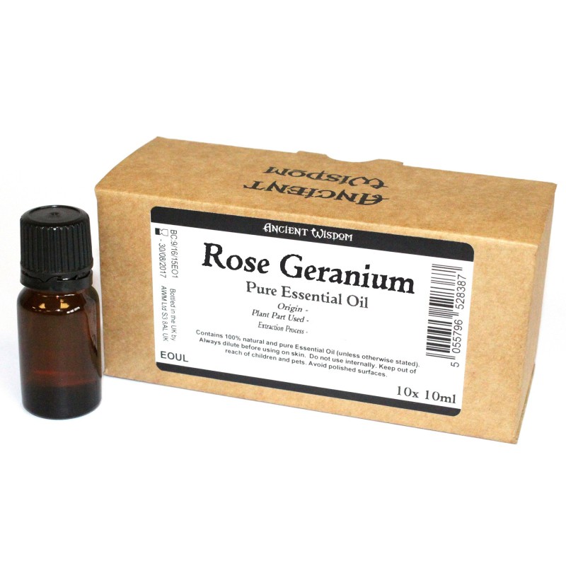 10ml de Óleo Essencial de Gerânio Rosa Rótulo sem marca