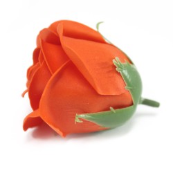 Flor média deco craft - laranja queimado