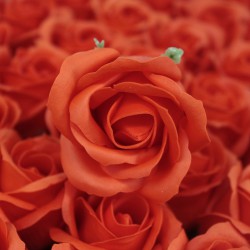 Flor de manualidades deco mediana - naranja escura