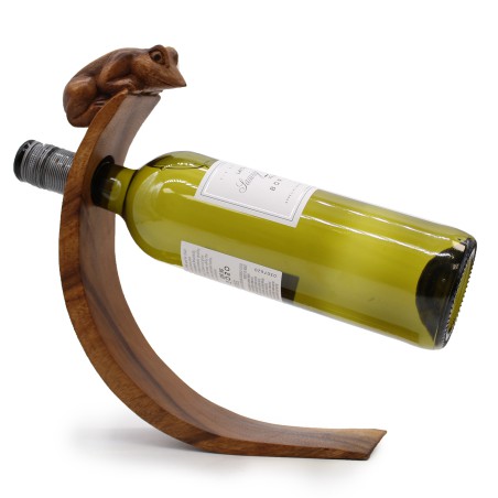 Suporte para garrafas de vinho - Rã