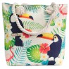 Bolso shopper con asa de cuerda - tropical tucán