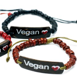 Pulseiras feitas de lema de coco - vegan