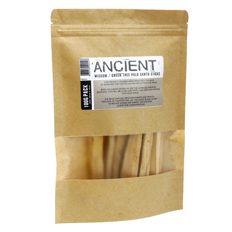 100g Palos de árbol verde de palo santo 10-15 Palitos